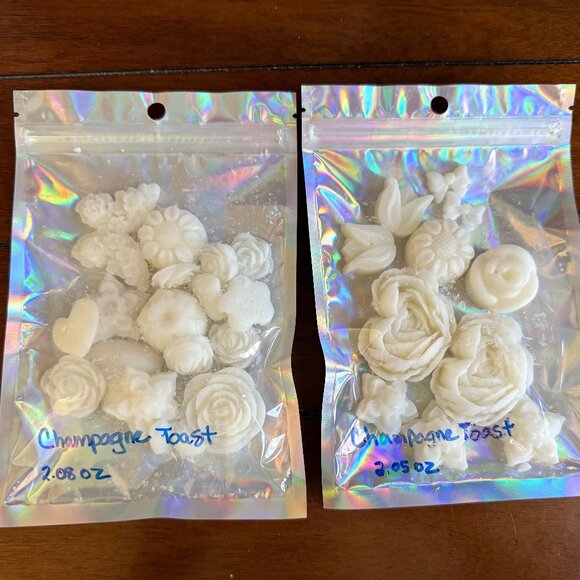 NEW 3-Pc WAX MELTS Bath & Body Works Candle Wax Melts - CHAMPAGNE TOAST in Bag - Picture 2 of 3